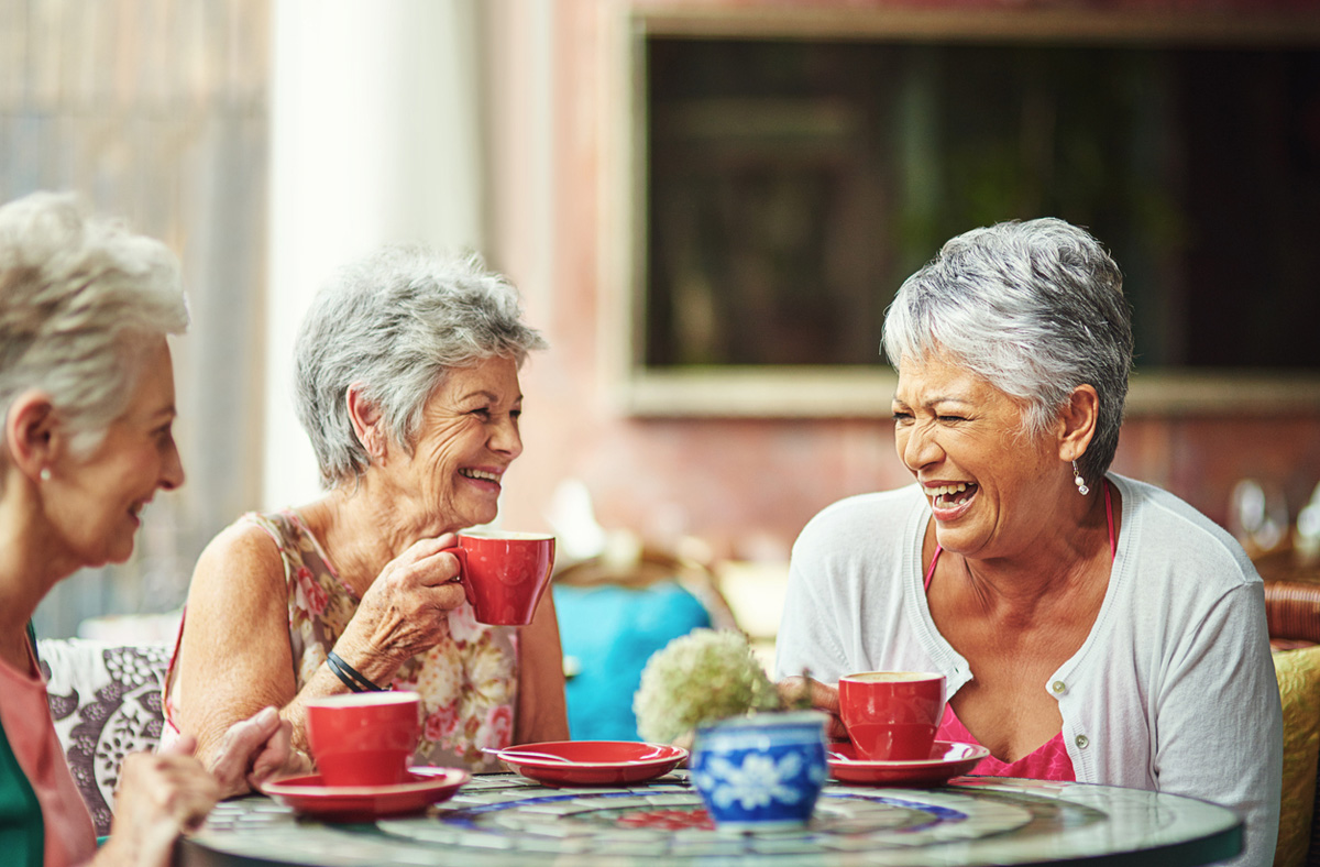 Social activity women cafe