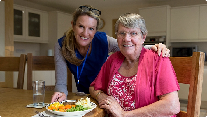 home carer dinner
